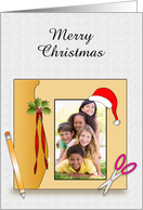 Customizable Christmas Scrapbooking Photo Card