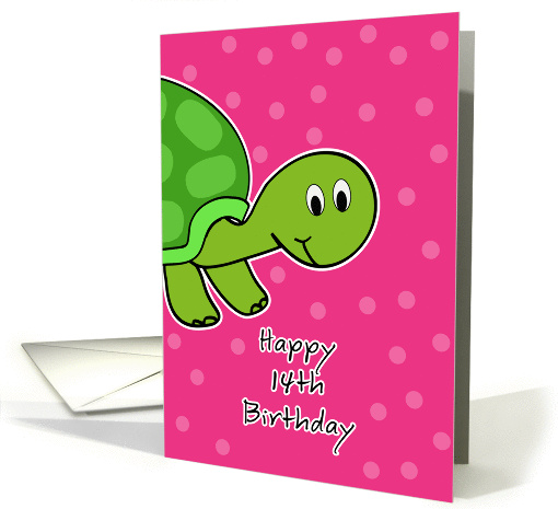 Turtle Birthday Card - 14th Birthday card (853268)