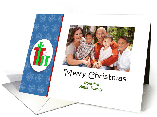 Christmas Photo Card-Custom -Christmas Presents-Merry Christmas card
