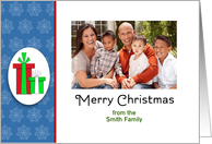 Christmas Photo Card-Custom -Christmas Presents-Merry Christmas card