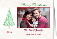 Christmas Tree Customizable Photo Card