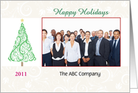Business Customizable Christmas Tree Photo Card