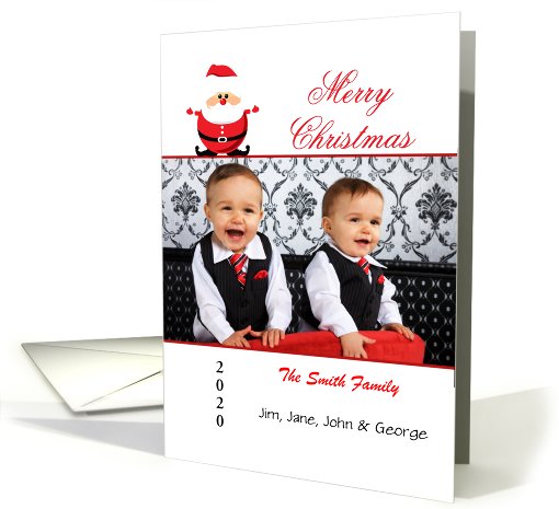 Christmas Customizable Santa Photo card (862505)