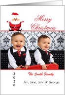 Christmas Customizable Santa Photo Card