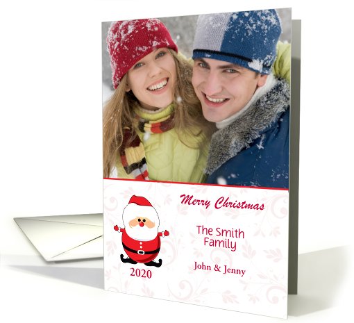 Christmas Santa Claus Photo Card-Merry Christmas-Customizable card