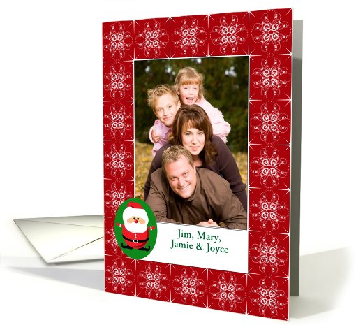 Christmas Santa Claus Photo Card-Merry Christmas-Customizable card