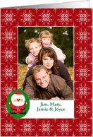 Christmas Santa Claus Photo Card-Merry Christmas-Customizable card