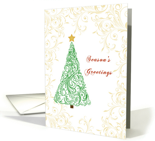 For Customers/Clients Christmas Card with Tree & Season's... (862805)