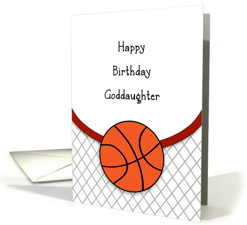 Goddaughter Birthday Basketball card (869704)