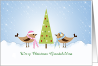 Grandchildren Christmas Card-Grandson-Granddaughter Customizable card