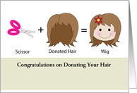 Congratulations on Donating your Hair Cards from Greeting Card Universe