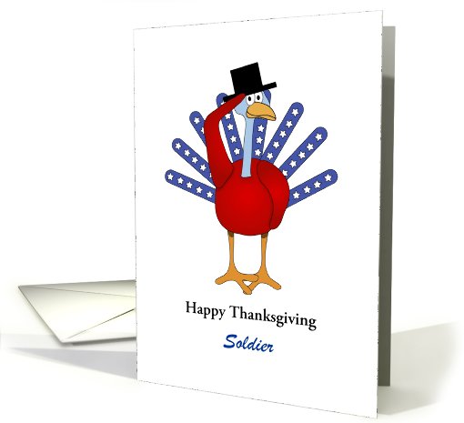 Soldier Happy Thanksgiving-Patriotic Turkey, Stars,... (879706)