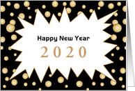 Business Happy New Year Card with Customizable Year Text card