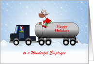 Milk Hauling Truck Company Christmas Card For Employees-Customizable card