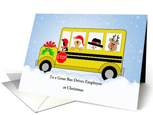 For Employee of School Bus Company Christmas... (881328)