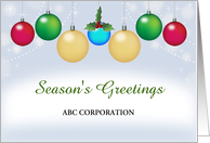From Business Christmas Card with Ornaments-Customizable Text card