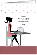 Administrative Professionals Day Greeting Greeting Card-Custom Text card
