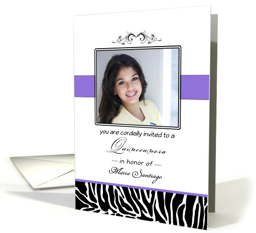 Quinceanera Photo Card Invitation-15th Birthday... (896203)