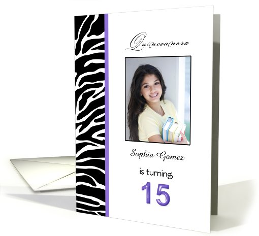 Quinceanera Photo Card Invitation-15th Birthday... (896210)