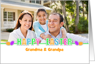 For Grandma & Grandpa Easter Greeting Card-Photo Card-Custom Text card