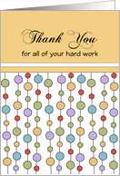 Business Thank You Greeting Card-Dot Design card