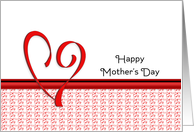 Mother’s Day Greeting Card with Open Heart Design card