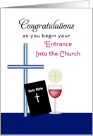 RCIA Rite of Christian Initiation in the Church-Convert-Bible-Greeting card
