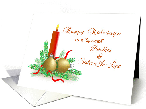 Christmas Card for Brother and Sister-In-Law-Happy... (926000)