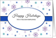 Christmas Happy Holidays Greeting Card For Employees-Customizable Text card