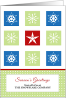 Business Christmas Greeting Card-Season’s Greetings-Customizable Text card