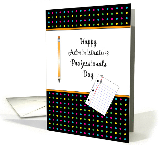 Administrative Professionals Day Greeting Card-Pencil-Note... (934259)