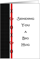 For Cancer Patient Get Well Feel Better-Big Hug-Hearts-Hugs & Kisses card