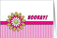 For Cancer Patient Last Round of Chemotherapy Greeting Card-Flowers card