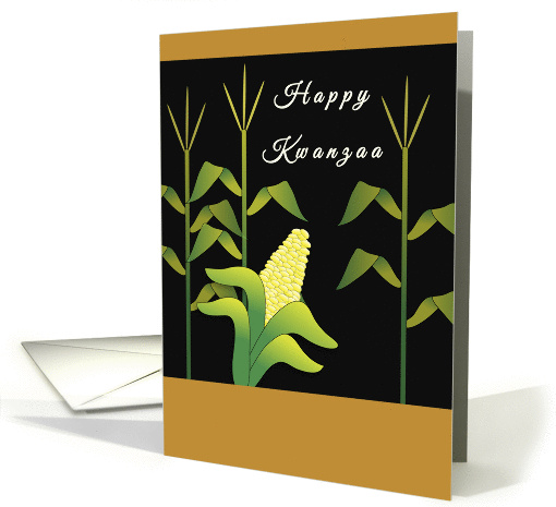 Happy Kwanzaa Greeting Card-Corn-Corn Stalk card (941994)