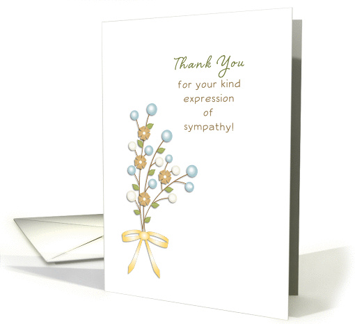 Sympathy-Bereavement-Condolences-Memorial Thank You card (950609)