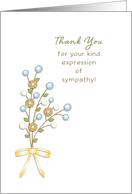 Sympathy-Bereavement-Condolences-Memorial Thank You Card