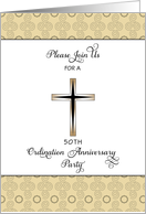 50th Ordination Anniversary Pary Invitation-Golden Jubilee Card