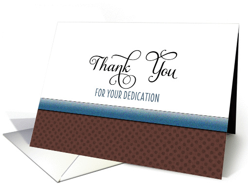 Employee Anniversary Greeting Card-Thank You Card-Dedication card