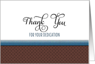 Employee Anniversary Greeting Card-Thank You Card-Dedication card