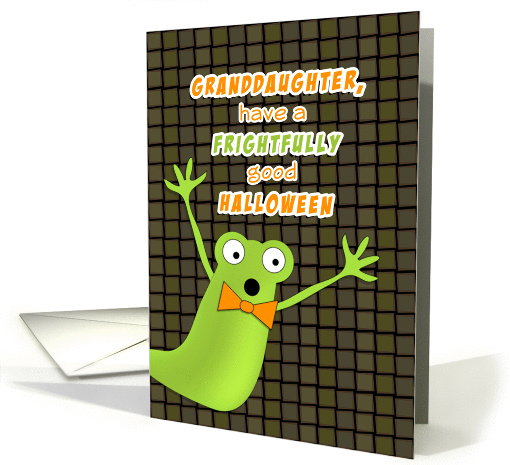 Granddaughter Halloween Greeting Card-Green... (978721)