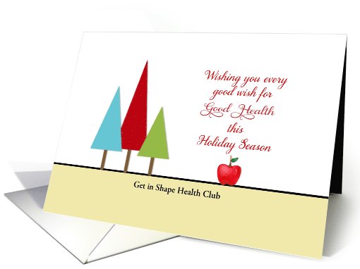 Business Christmas Greeting Card From Health... (979659)