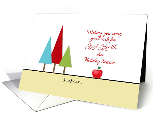 For Fitness Trainer Instructor Christmas Card-Custom... (979669)