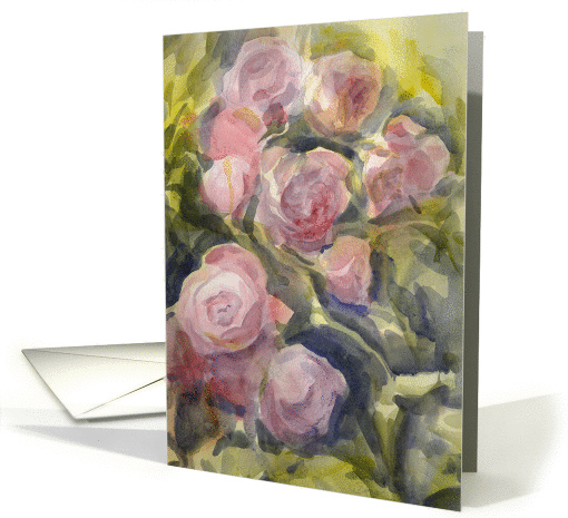Pink Roses card (167344)