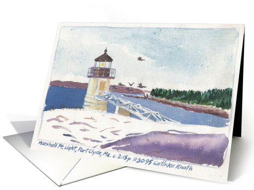 Marshall Point Lighthouse, Port Clyde, Maine card (334250)