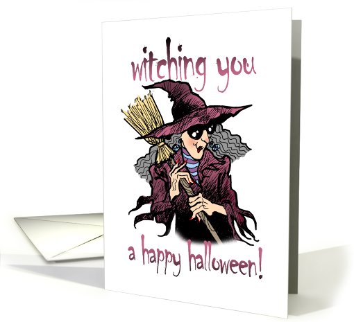 Witching You A Happy Halloween card (690117)