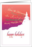 Holiday Messages card
