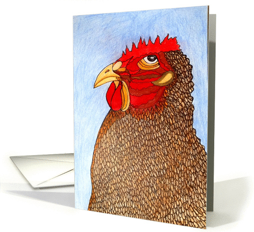 Rodney Rooster original art card (1397442)