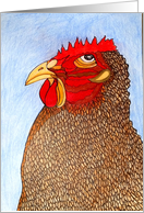 Rodney Rooster original art card