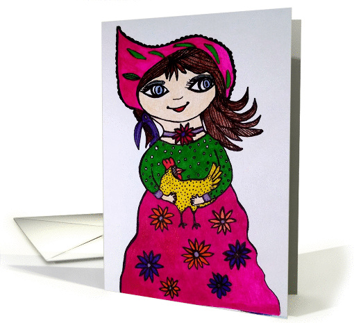 Little Chicken Girl card (1397446)