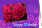 Flowers Happy Birthday card